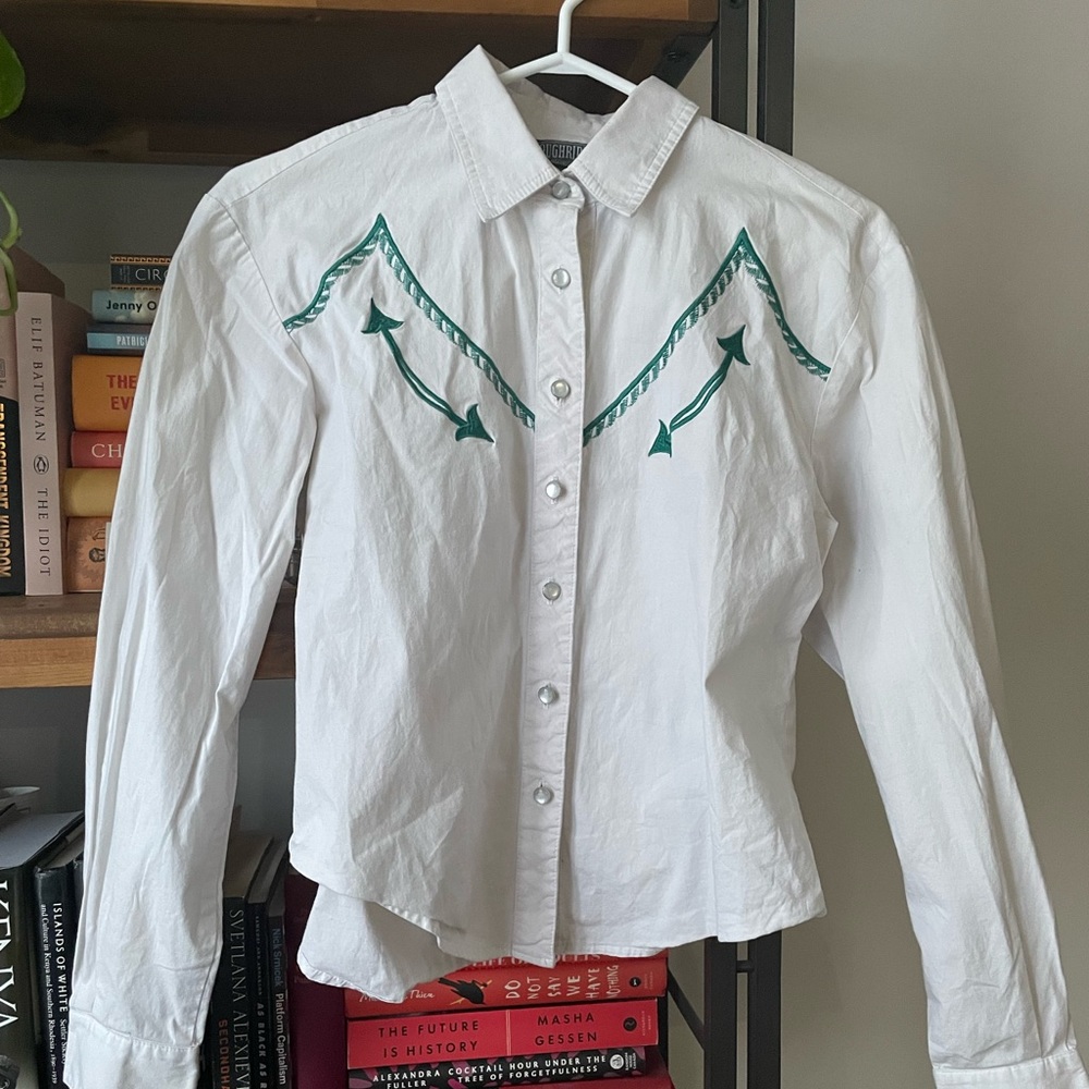 Vintage Embroidered Western Blouse - Made in USA